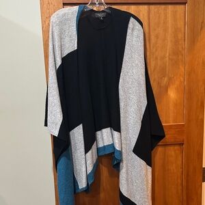 Charter Club Black Cashmere Poncho